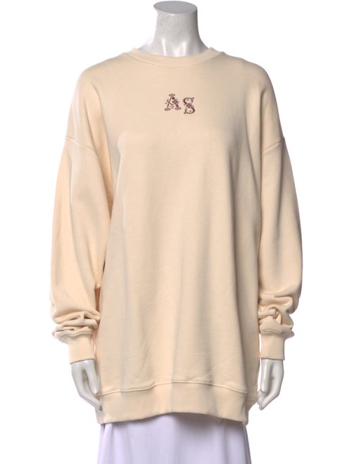 Acne Studios Graphic Print Crew Neck Sweater