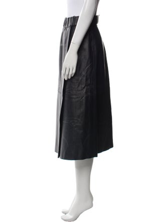 Acne Studios Lamb Leather Midi Length Skirt