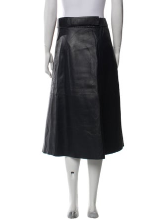 Acne Studios Lamb Leather Midi Length Skirt
