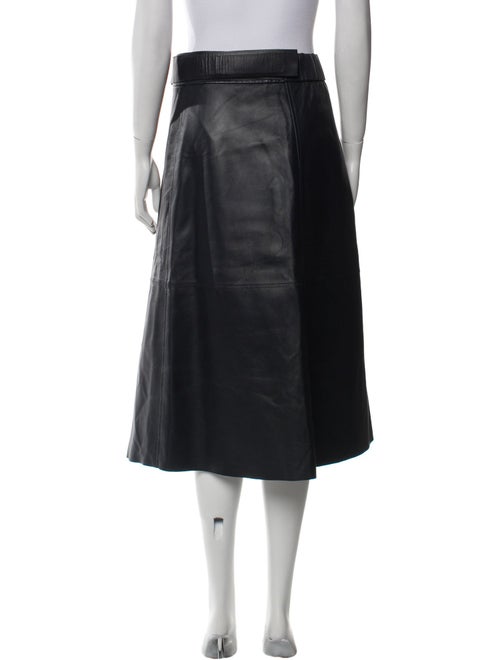 Acne Studios Lamb Leather Midi Length Skirt