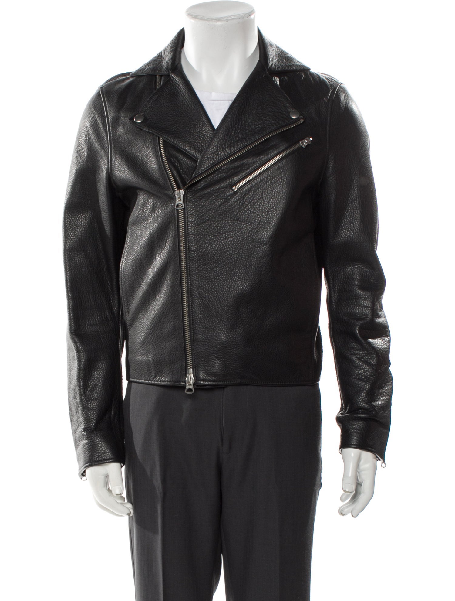 Acne Studios Calf Leather Moto Jacket