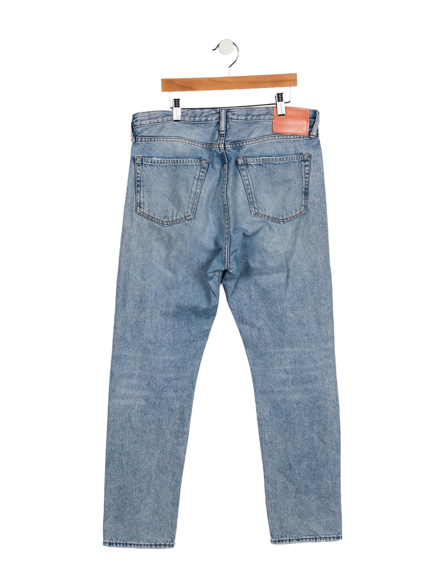Acne Studios High-Rise Straight Leg Jeans