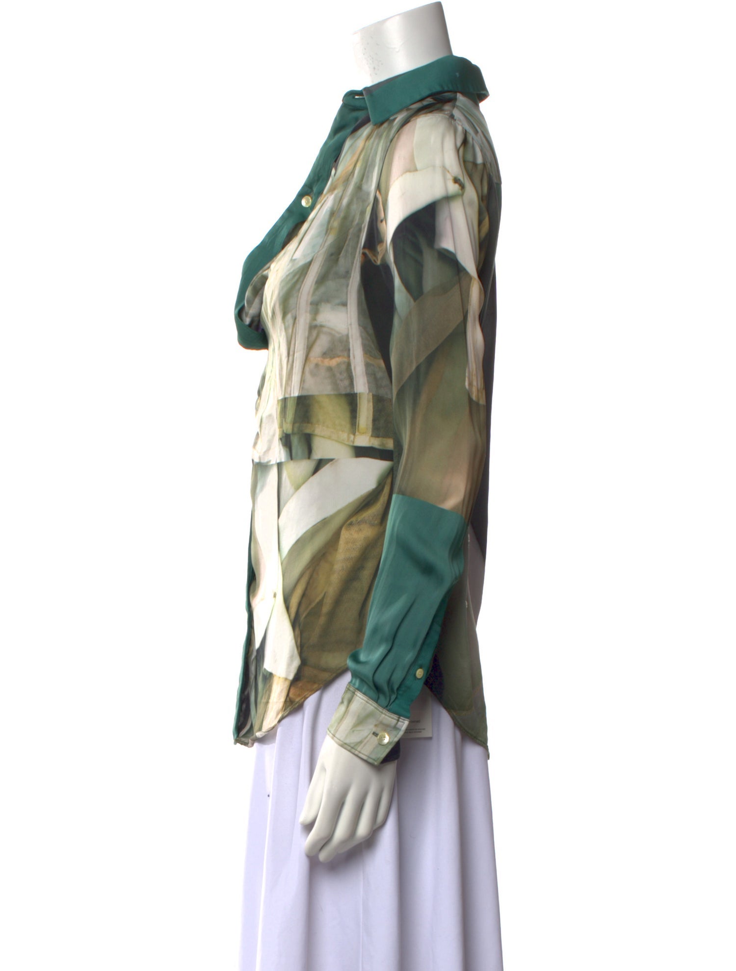 Acne Studios Printed Long Sleeve Blouse