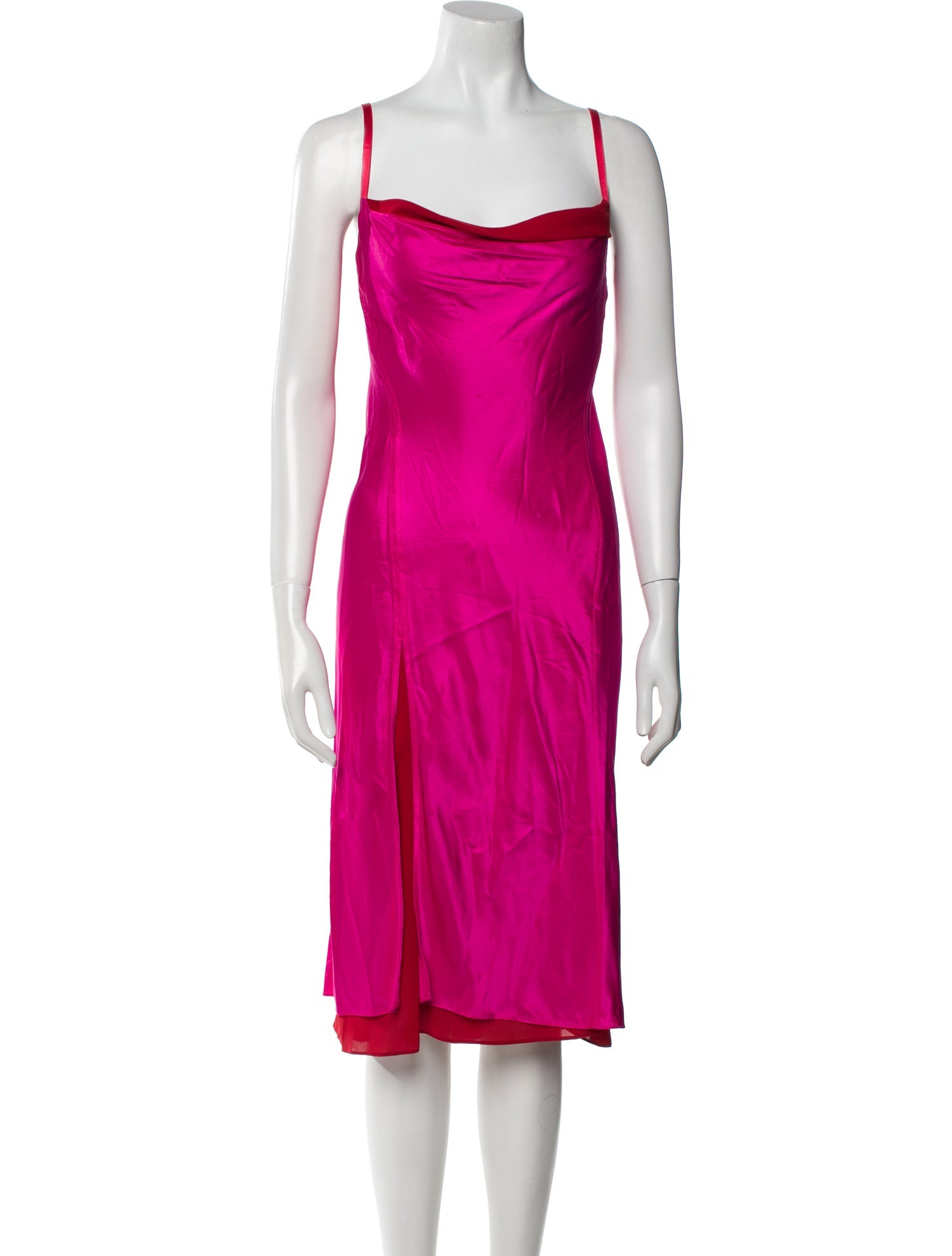 Acne Studios Cowl Neck Midi Length Dress