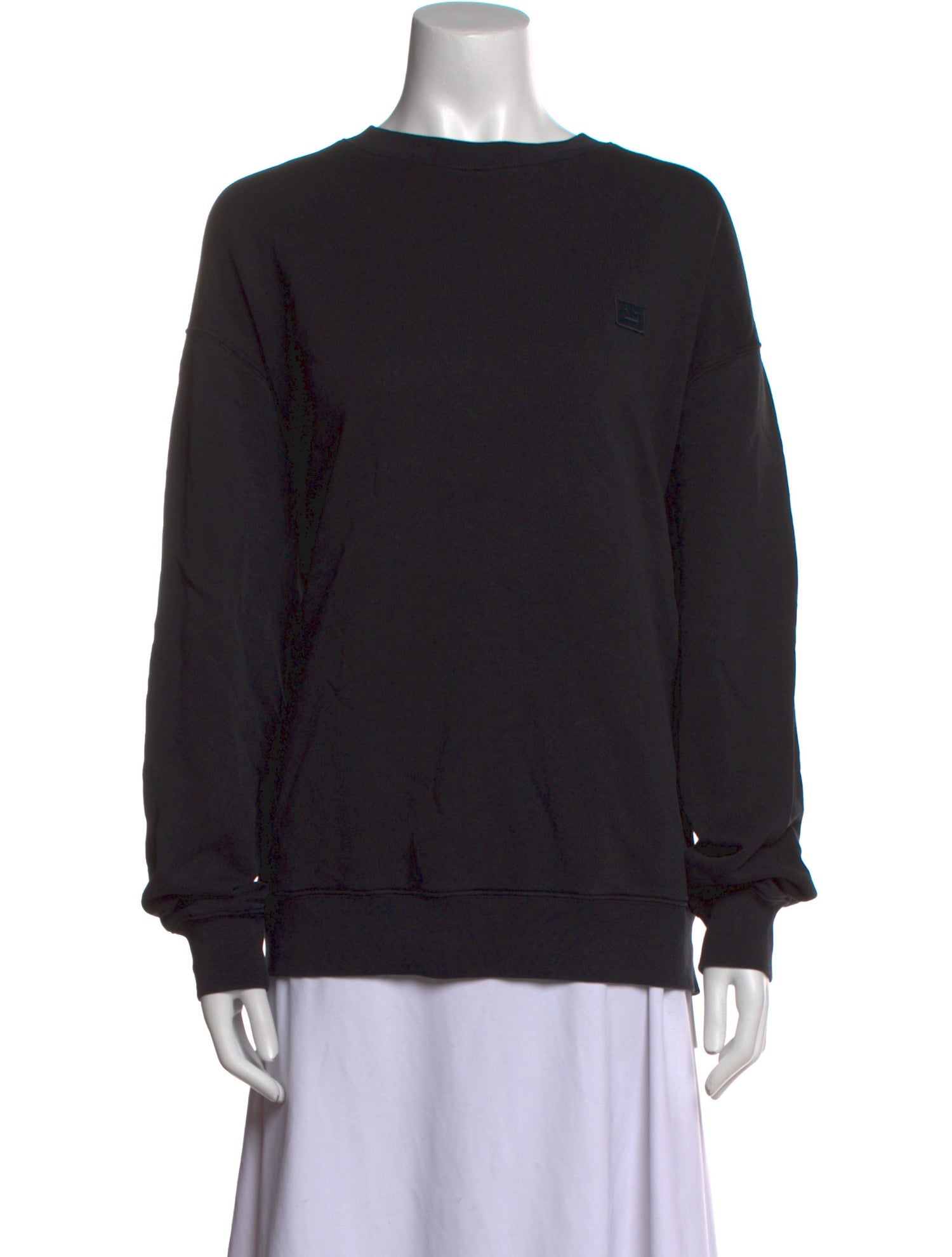 Acne Studios Bateau Neckline Long Sleeve Sweatshirt