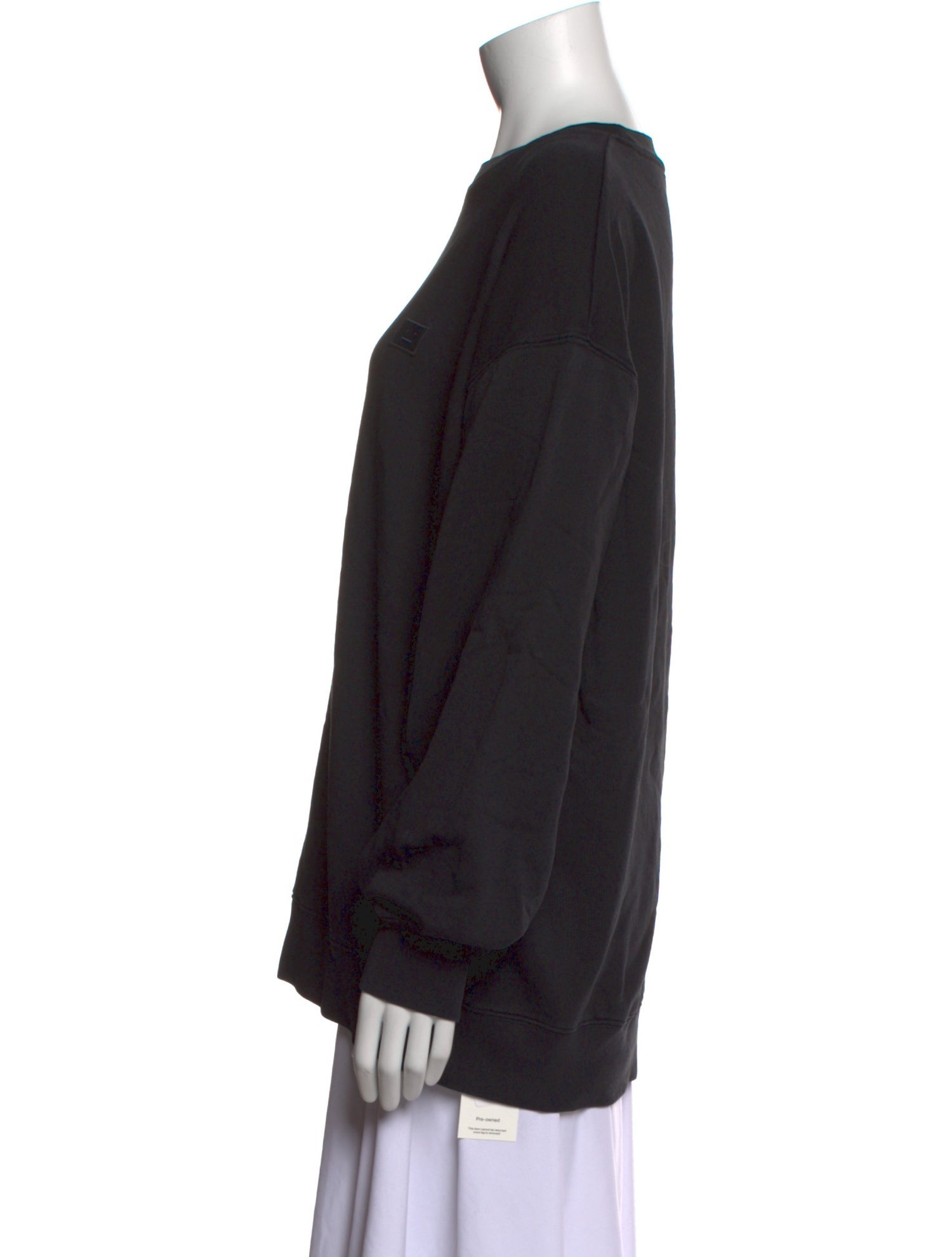 Acne Studios Bateau Neckline Long Sleeve Sweatshirt