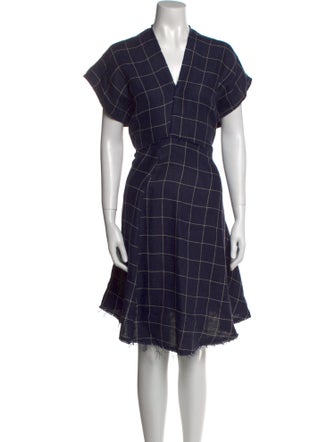 Acne Studios Linen Knee-Length Dress