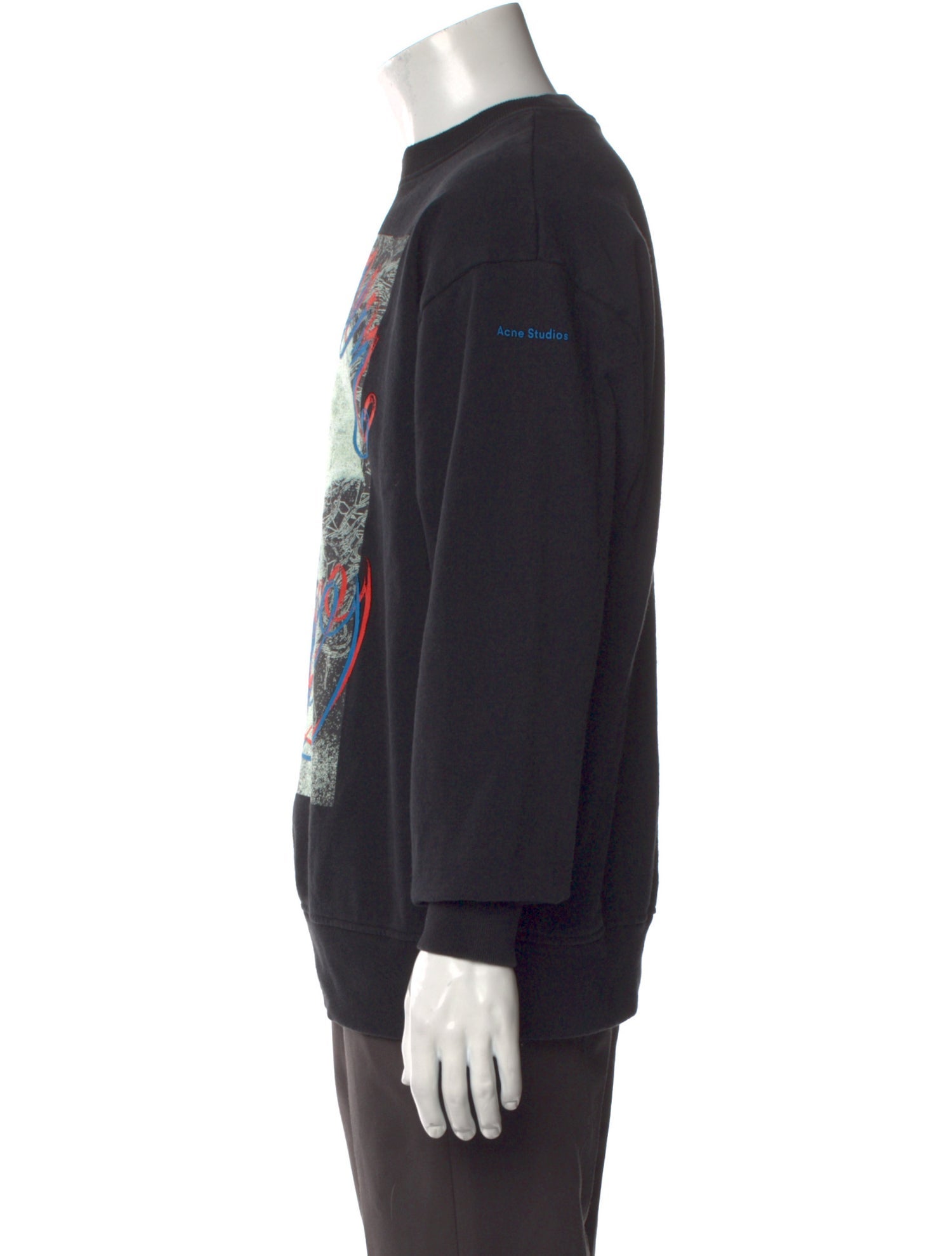 Acne Studios Graphic Print Crew Neck Sweatshirt