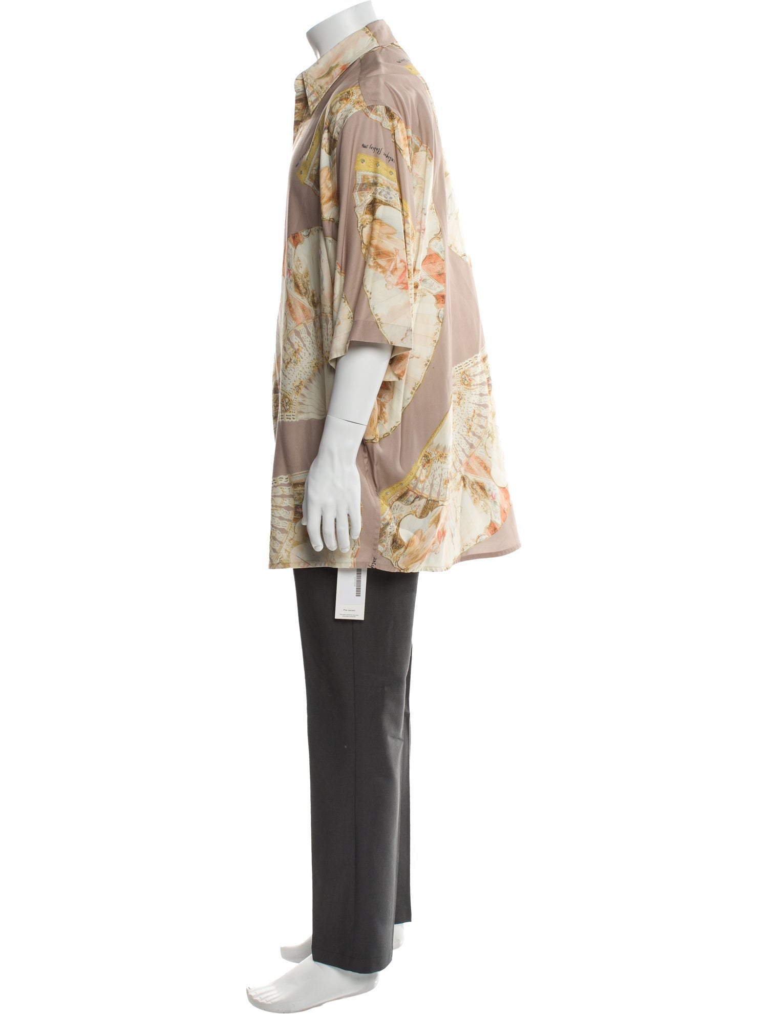 Acne Studios Printed Three-Quarter Sleeve Shirt