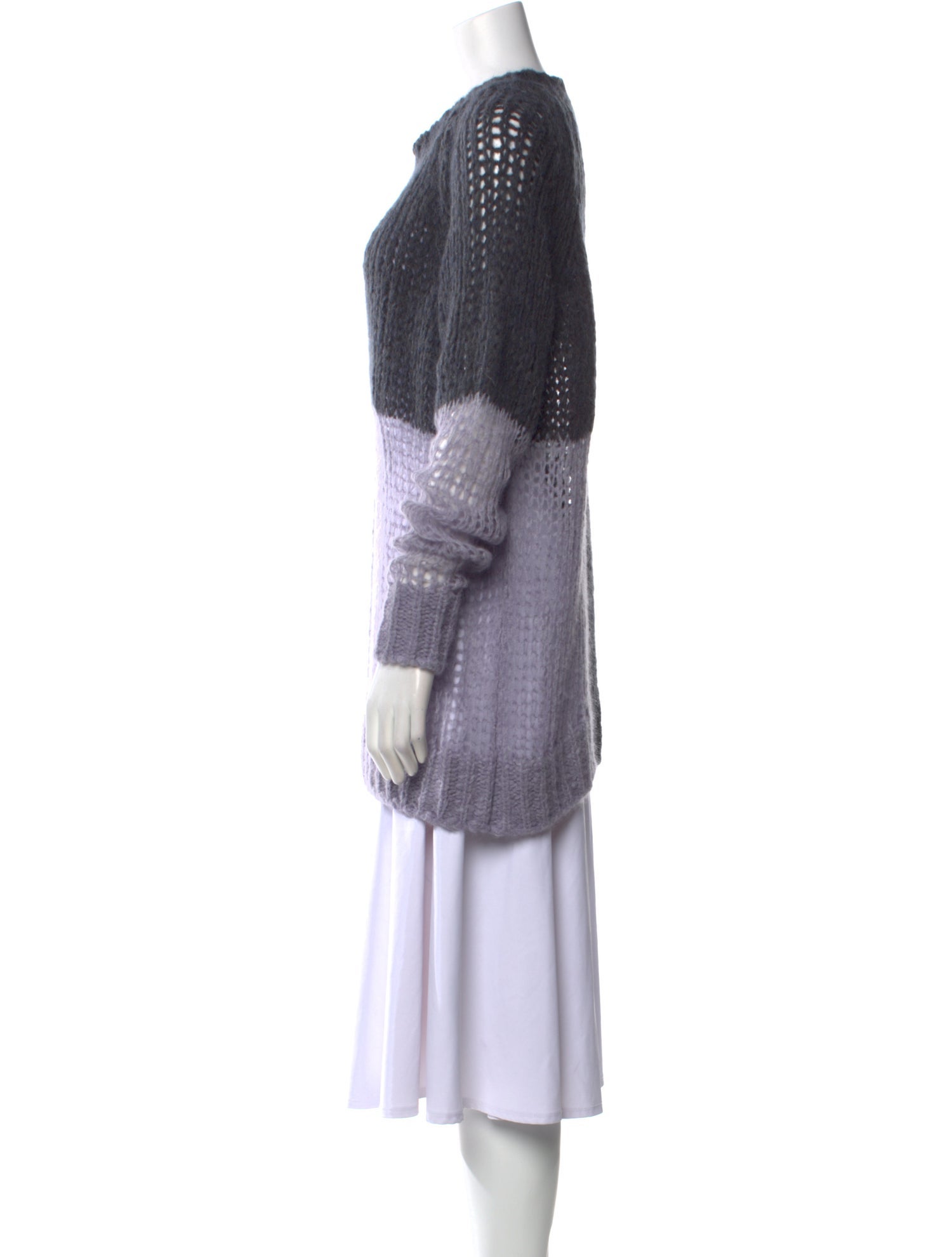 Acne Studios Colorblock Pattern Crew Neck Sweater