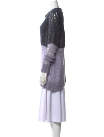 Acne Studios Colorblock Pattern Crew Neck Sweater