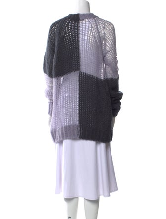 Acne Studios Colorblock Pattern Crew Neck Sweater