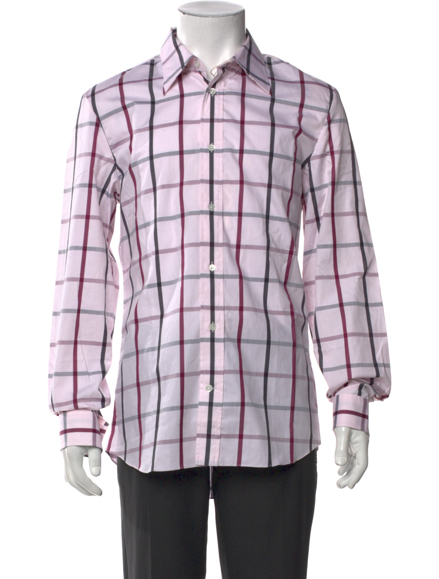 Acne Studios Plaid Print Long Sleeve Shirt w/ Tags