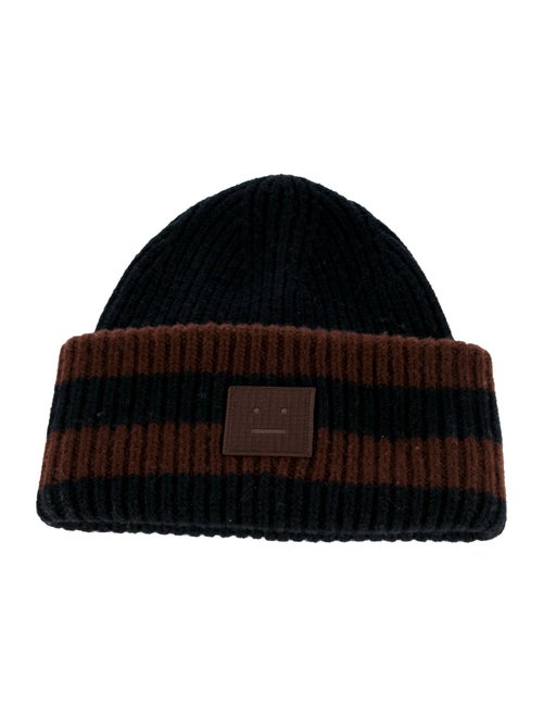 Acne Studios Wool Striped Knitted Beanie