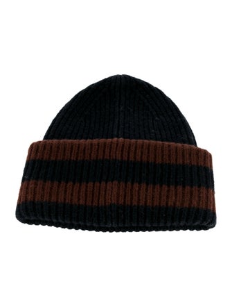 Acne Studios Wool Striped Knitted Beanie