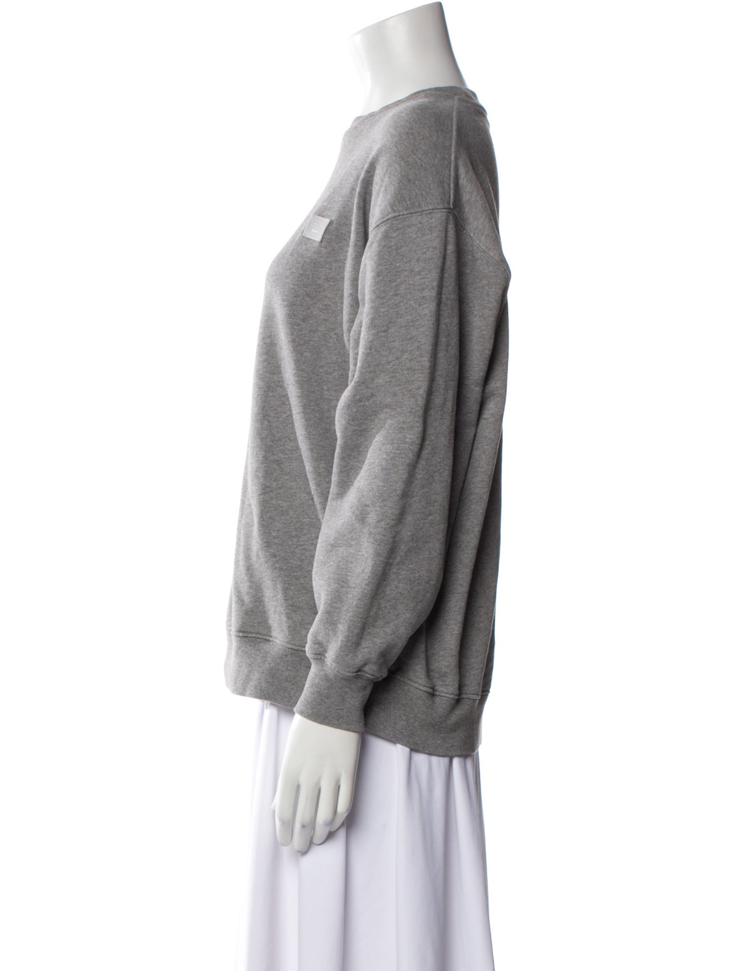 Acne Studios Bateau Neckline Long Sleeve Sweatshirt