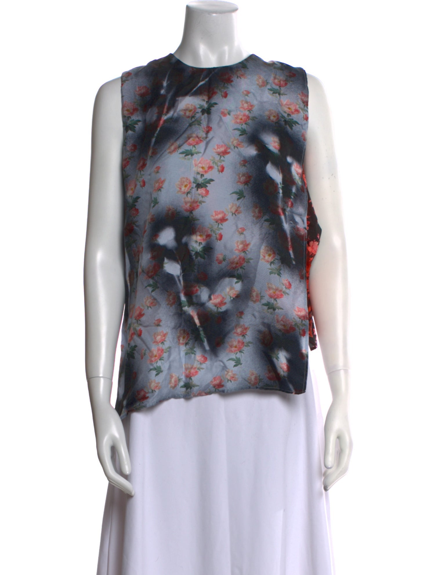 Acne Studios Silk Floral Print Blouse