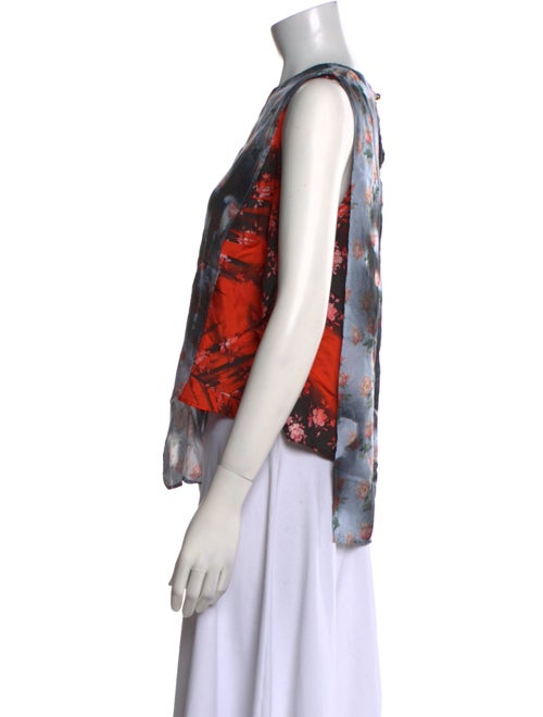 Acne Studios Silk Floral Print Blouse