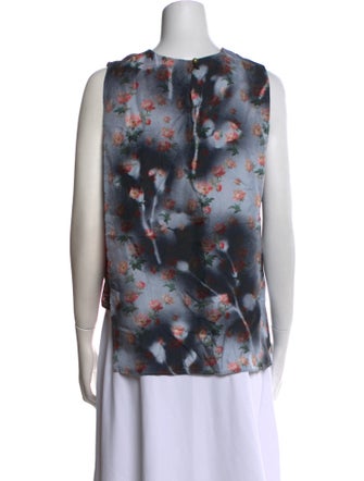 Acne Studios Silk Floral Print Blouse