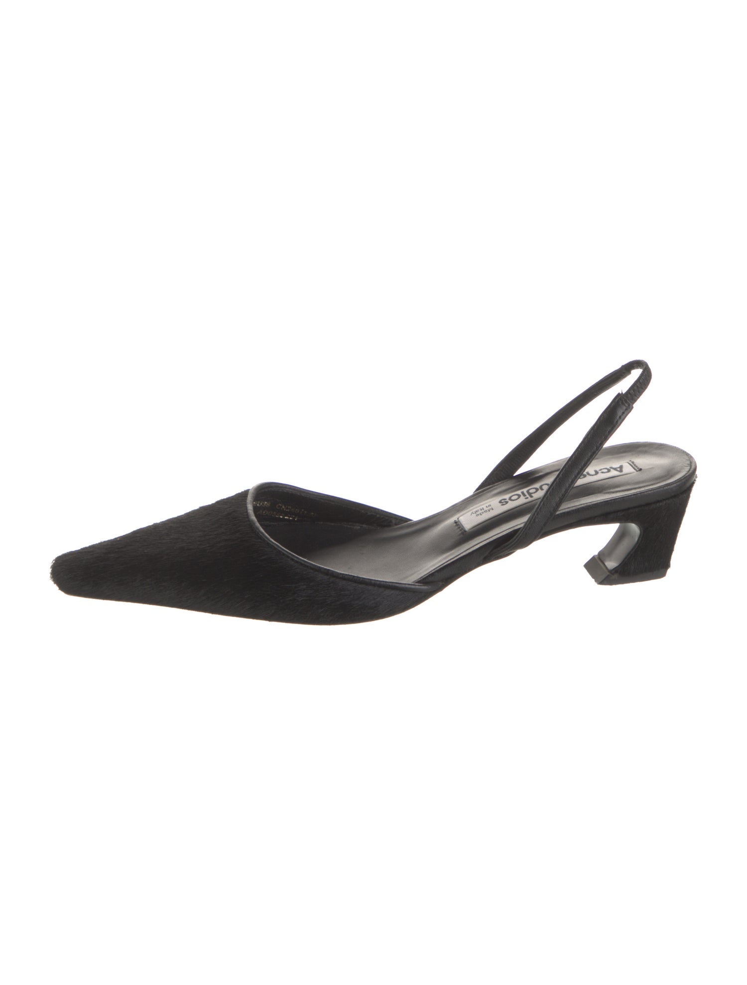 Acne Studios Ponyhair Slingback Pumps