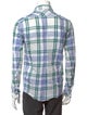 Acne Studios Plaid Print Long Sleeve Shirt