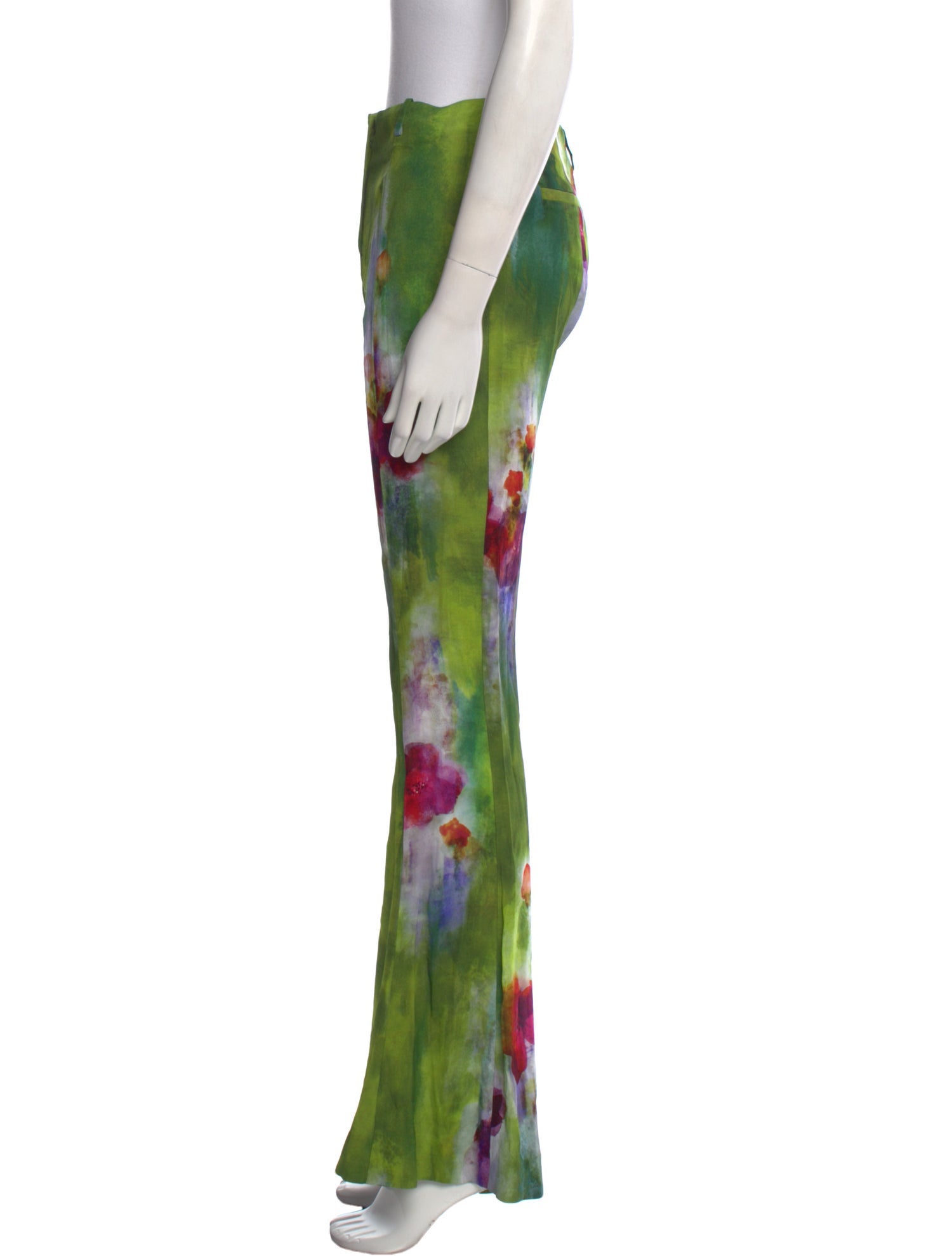 Acne Studios Tie-Dye Print Wide Leg Pants