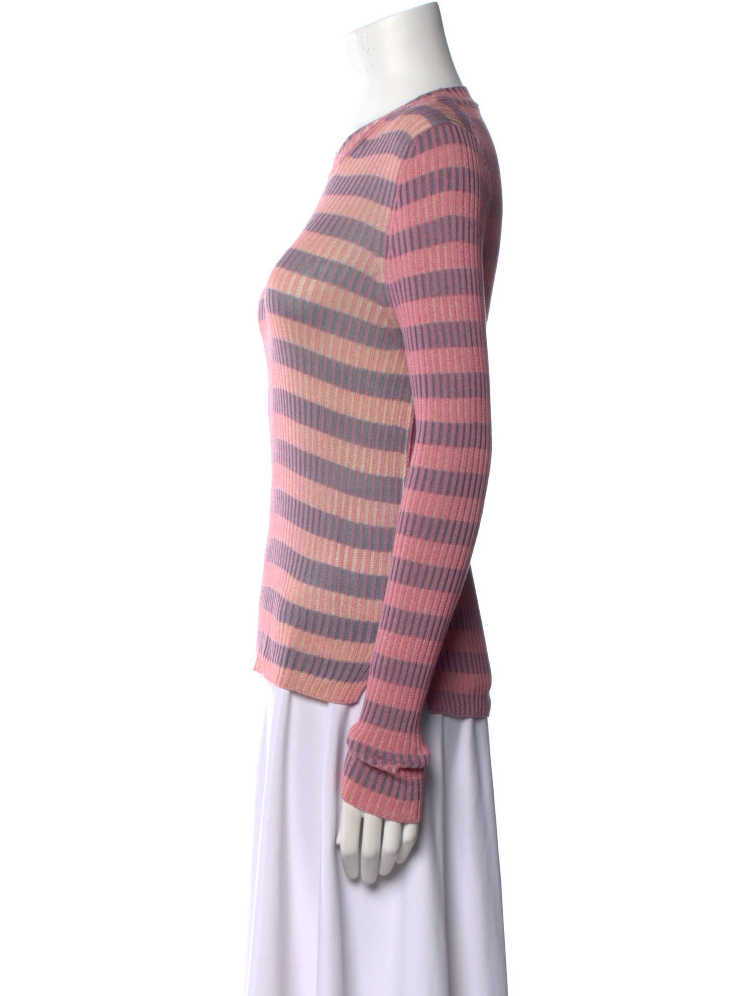 Acne Studios Striped Scoop Neck Sweater