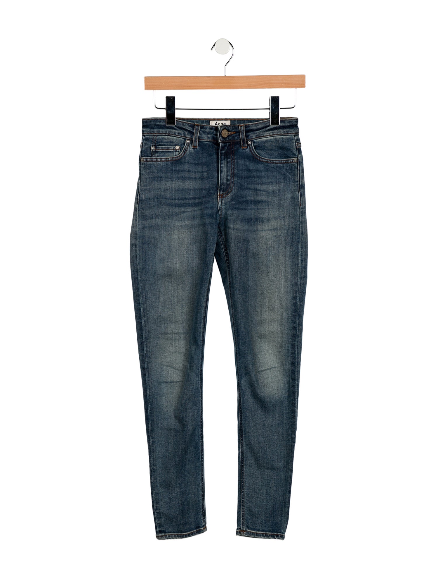 Acne Studios Mid-Rise Skinny Leg Jeans