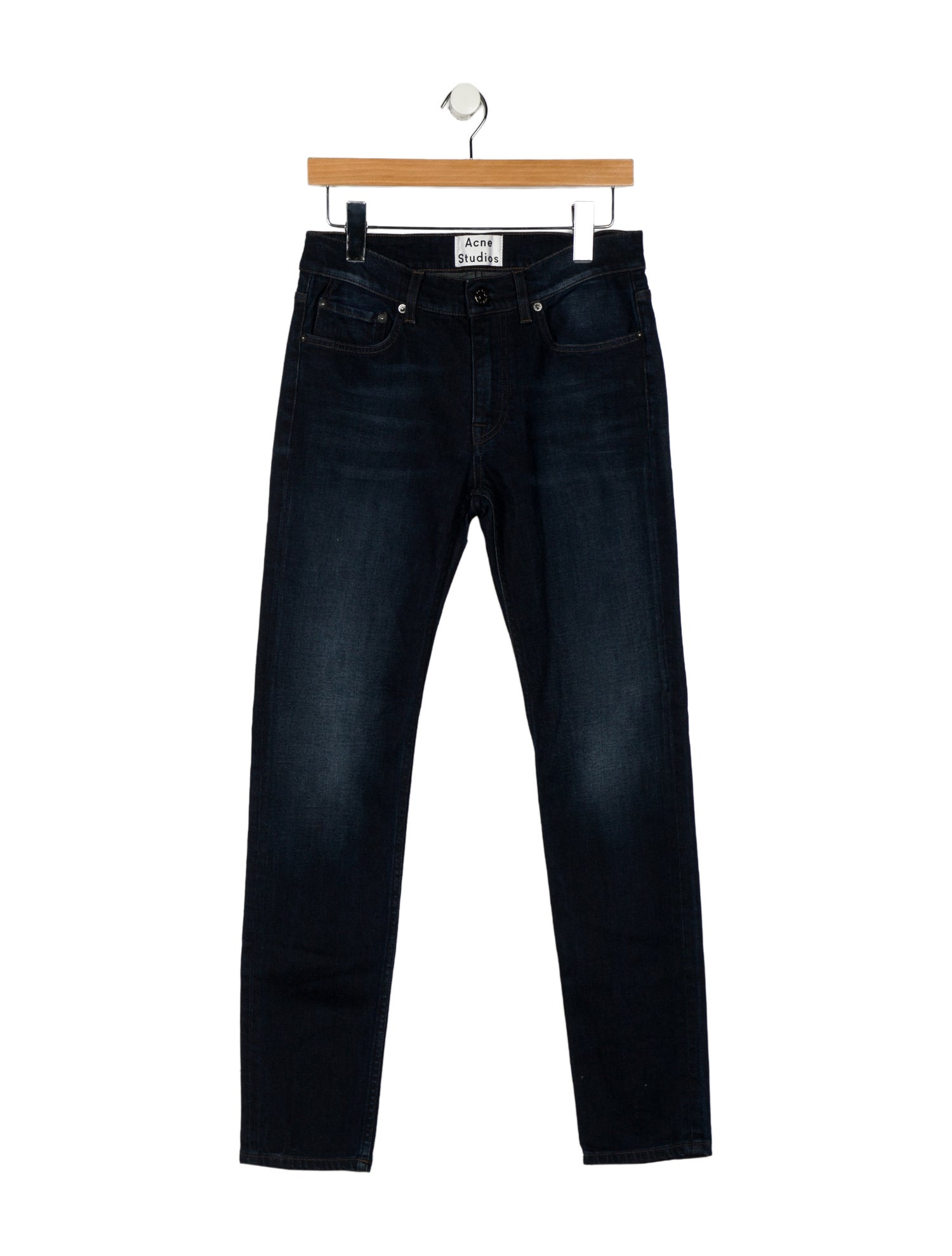 Acne Studios Mid-Rise Straight Leg Jeans