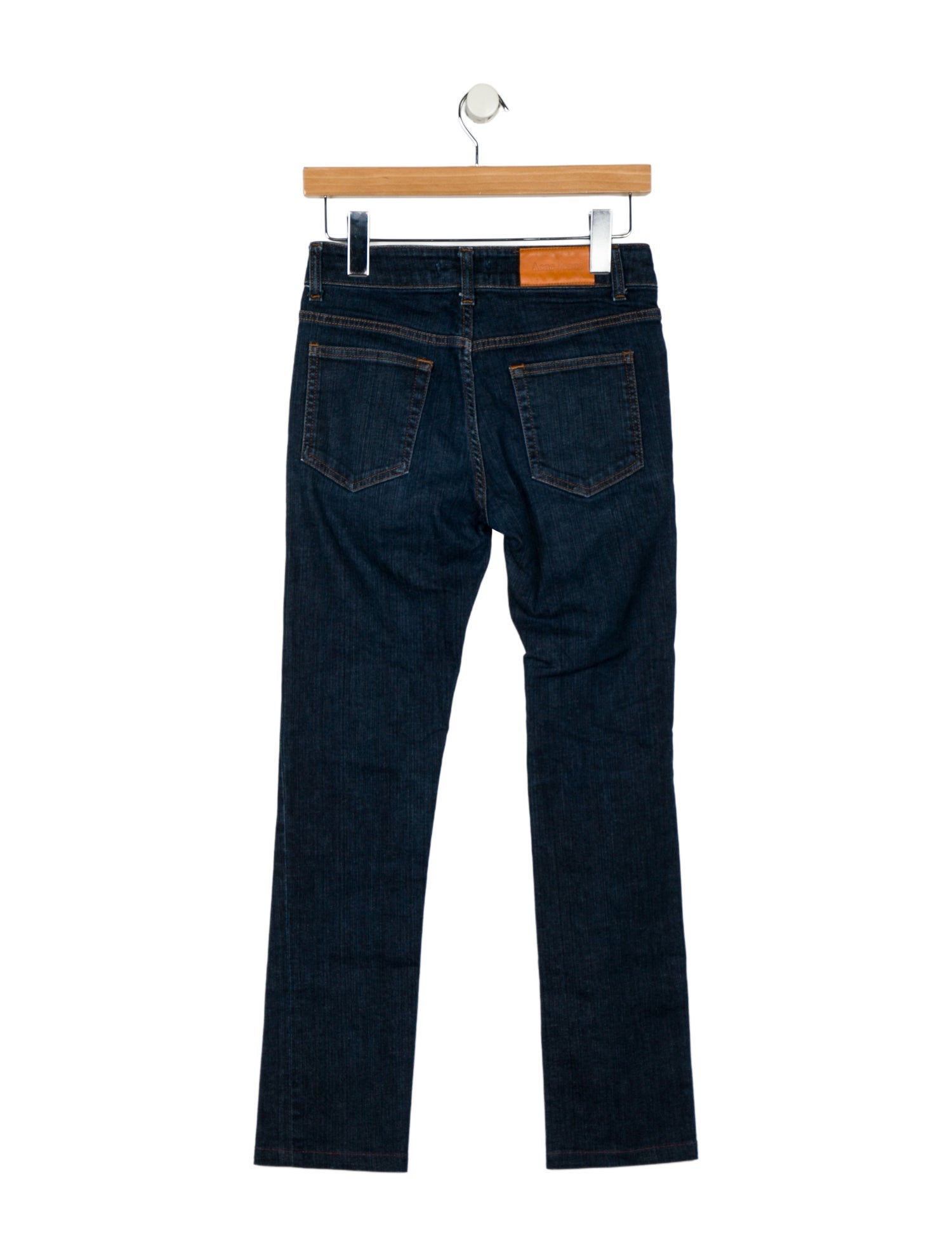 Acne Studios Mid-Rise Straight Leg Jeans