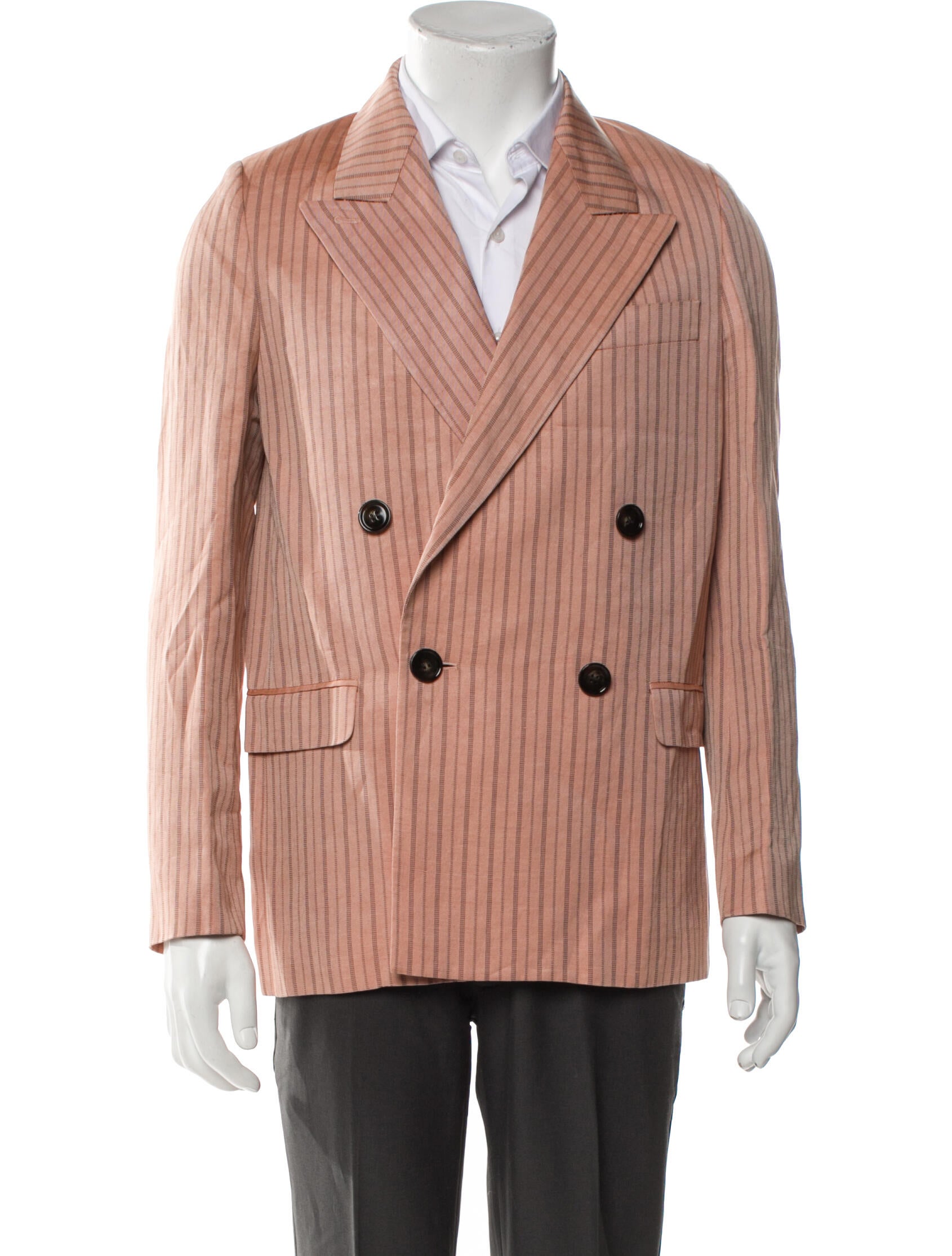Acne Studios Linen Striped Blazer