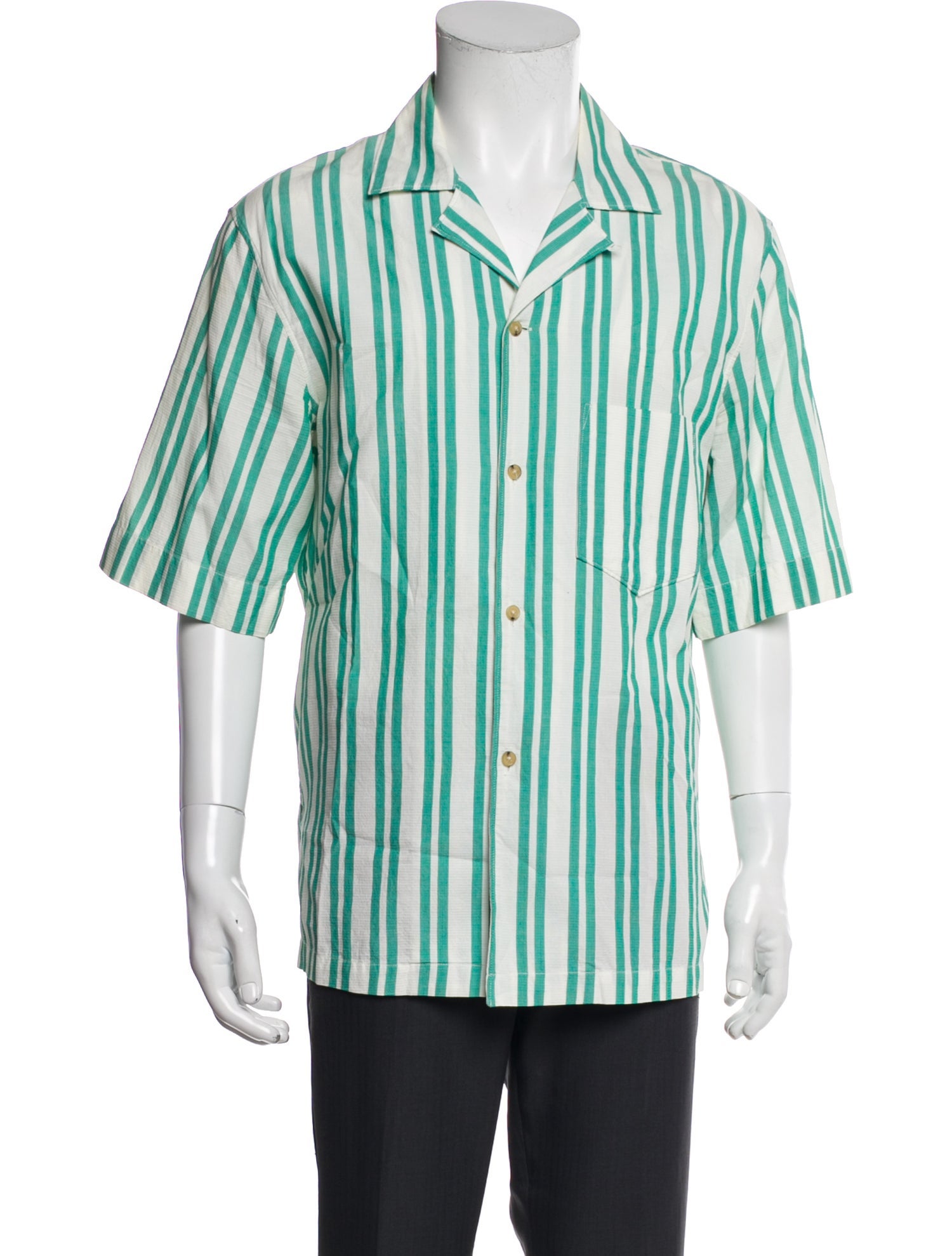 Acne Studios Striped Short Sleeve Shirt