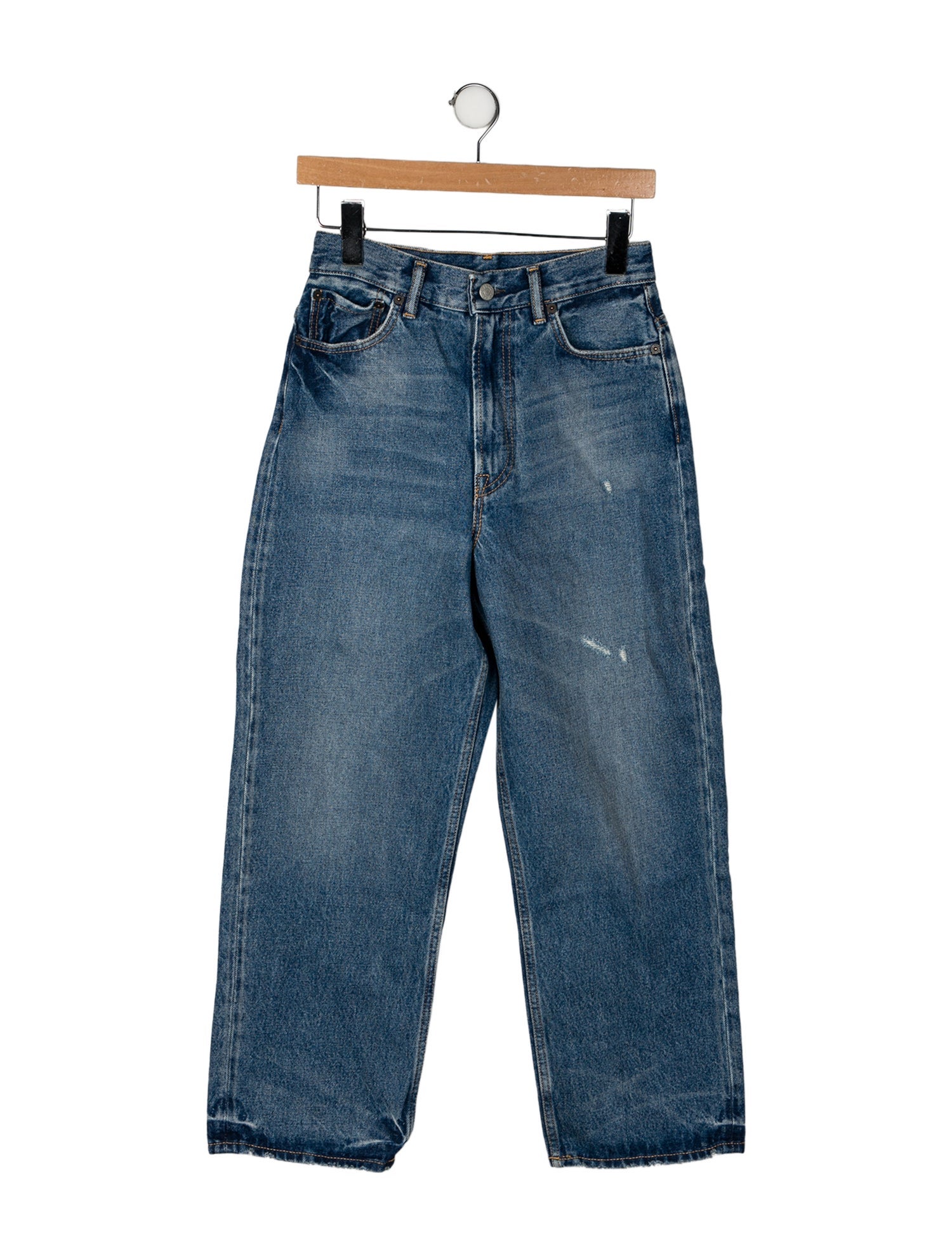 Acne Studios High-Rise Straight Leg Jeans