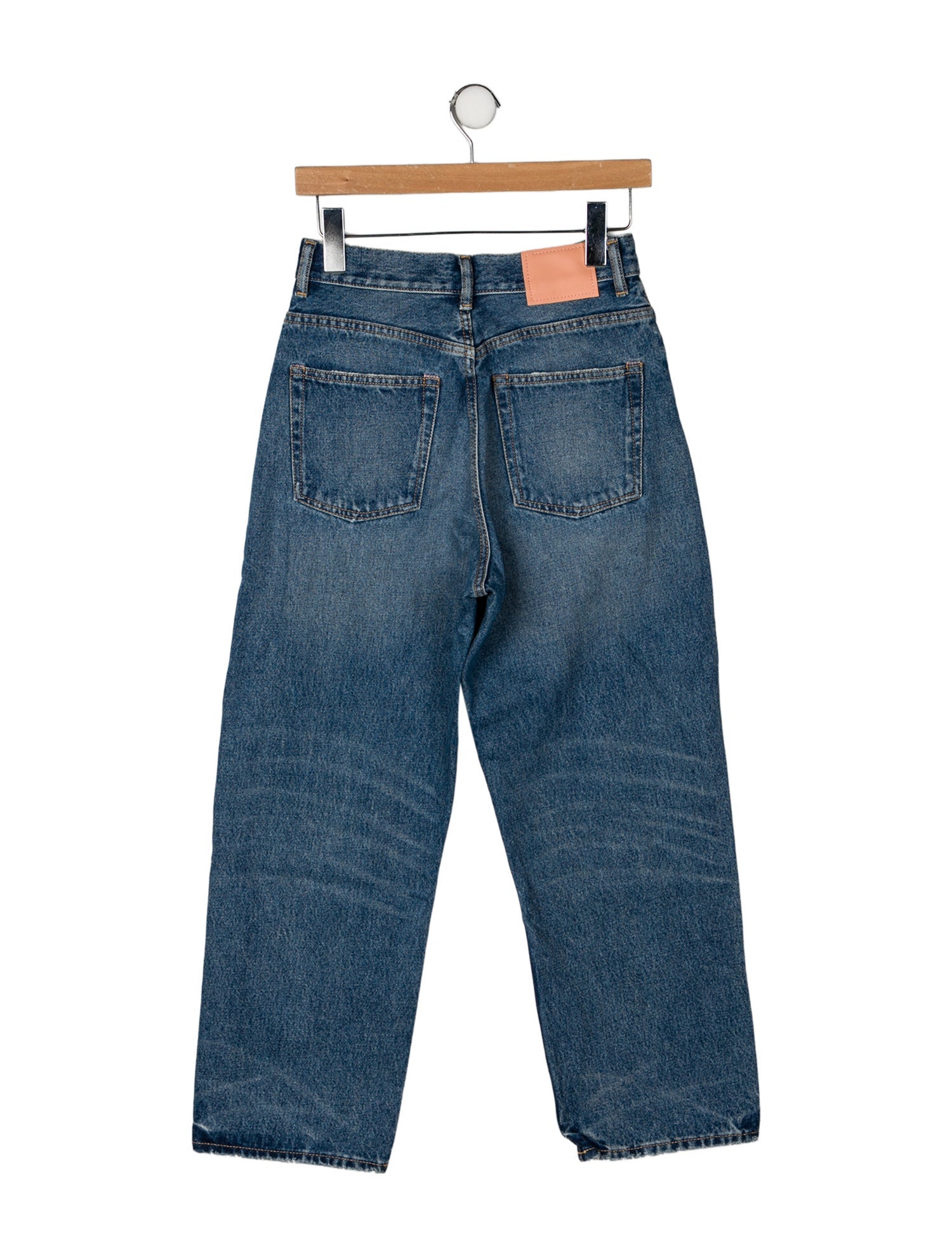Acne Studios High-Rise Straight Leg Jeans