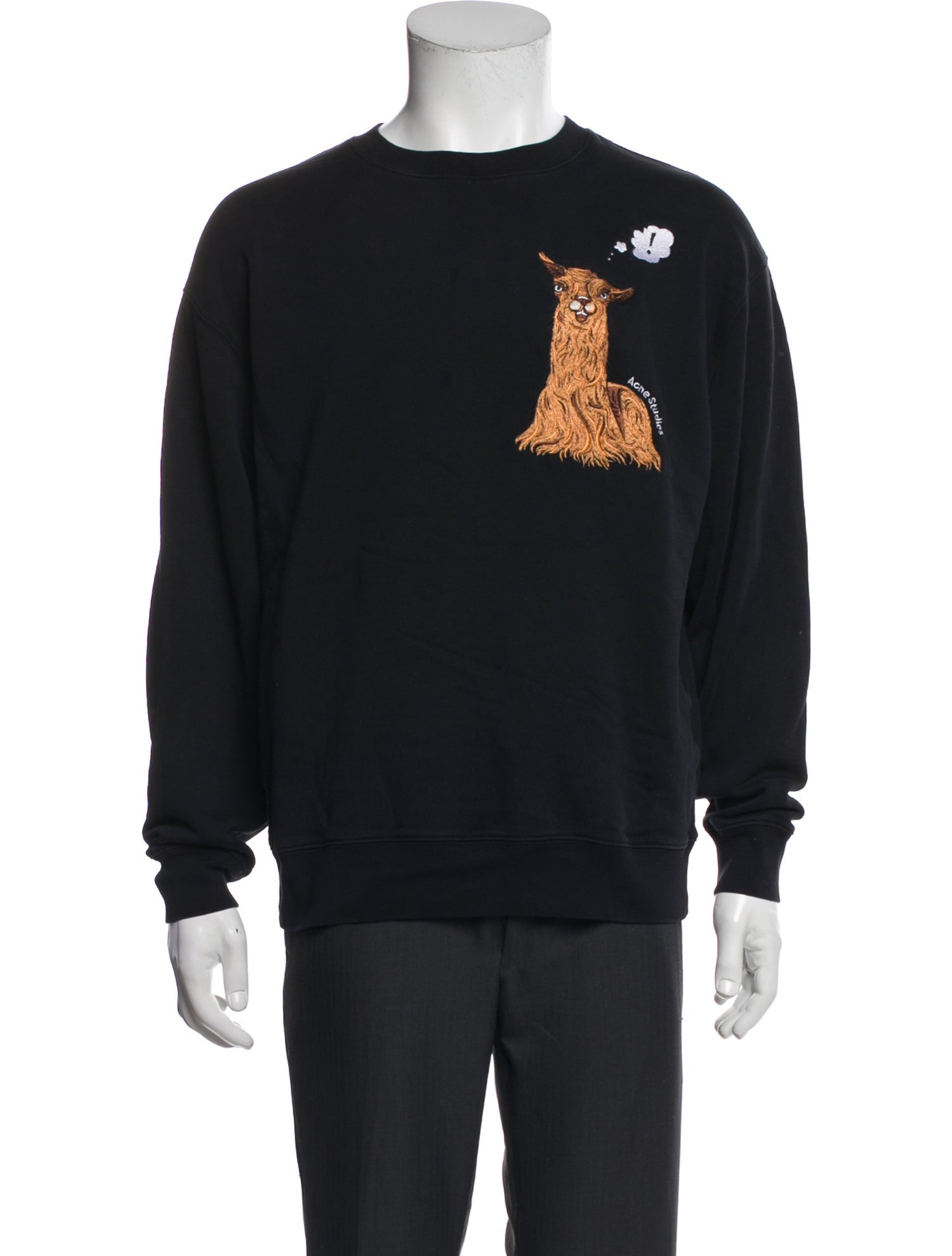 Acne Studios Graphic Print Crew Neck Sweatshirt