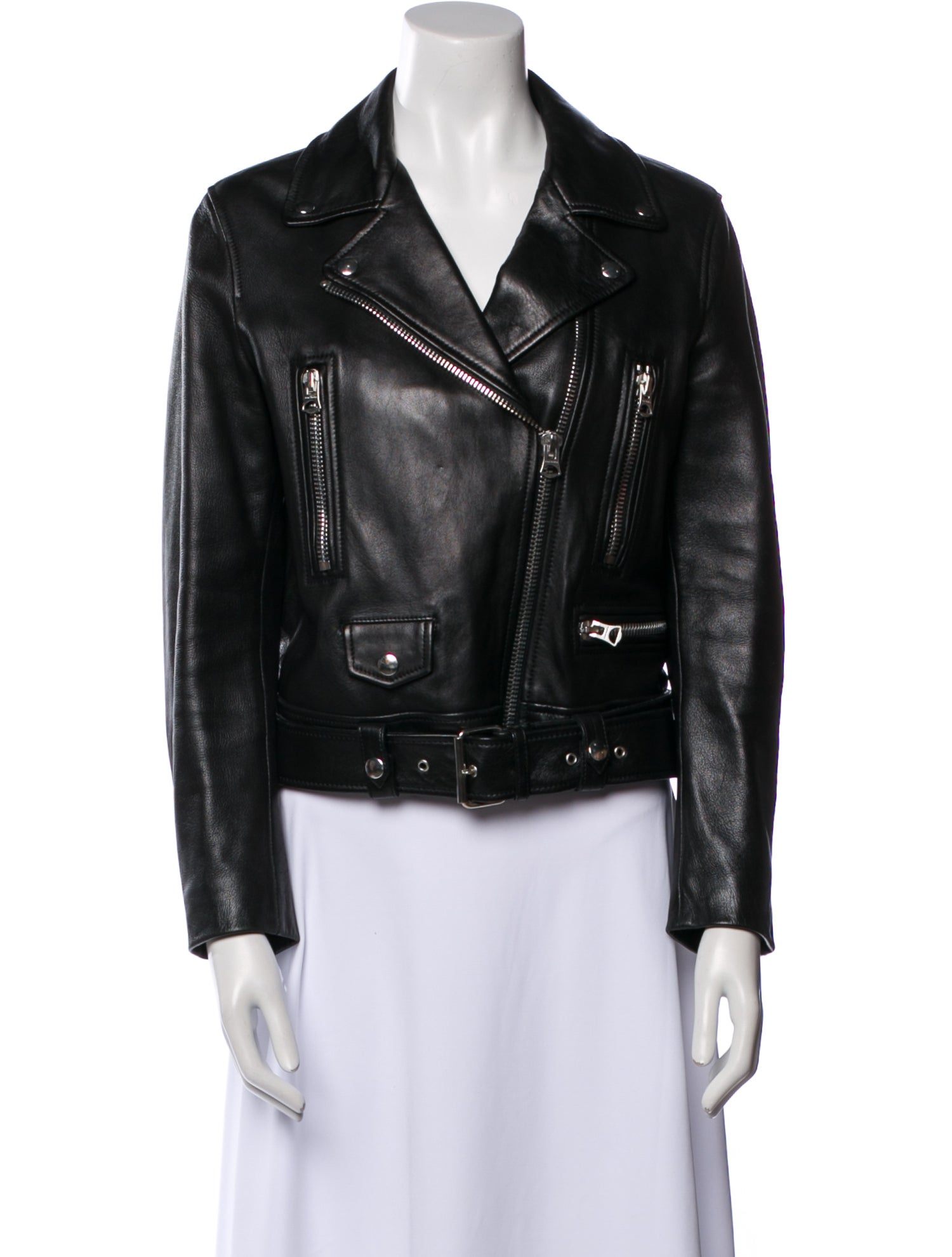 Acne Studios Lamb Leather Biker Jacket
