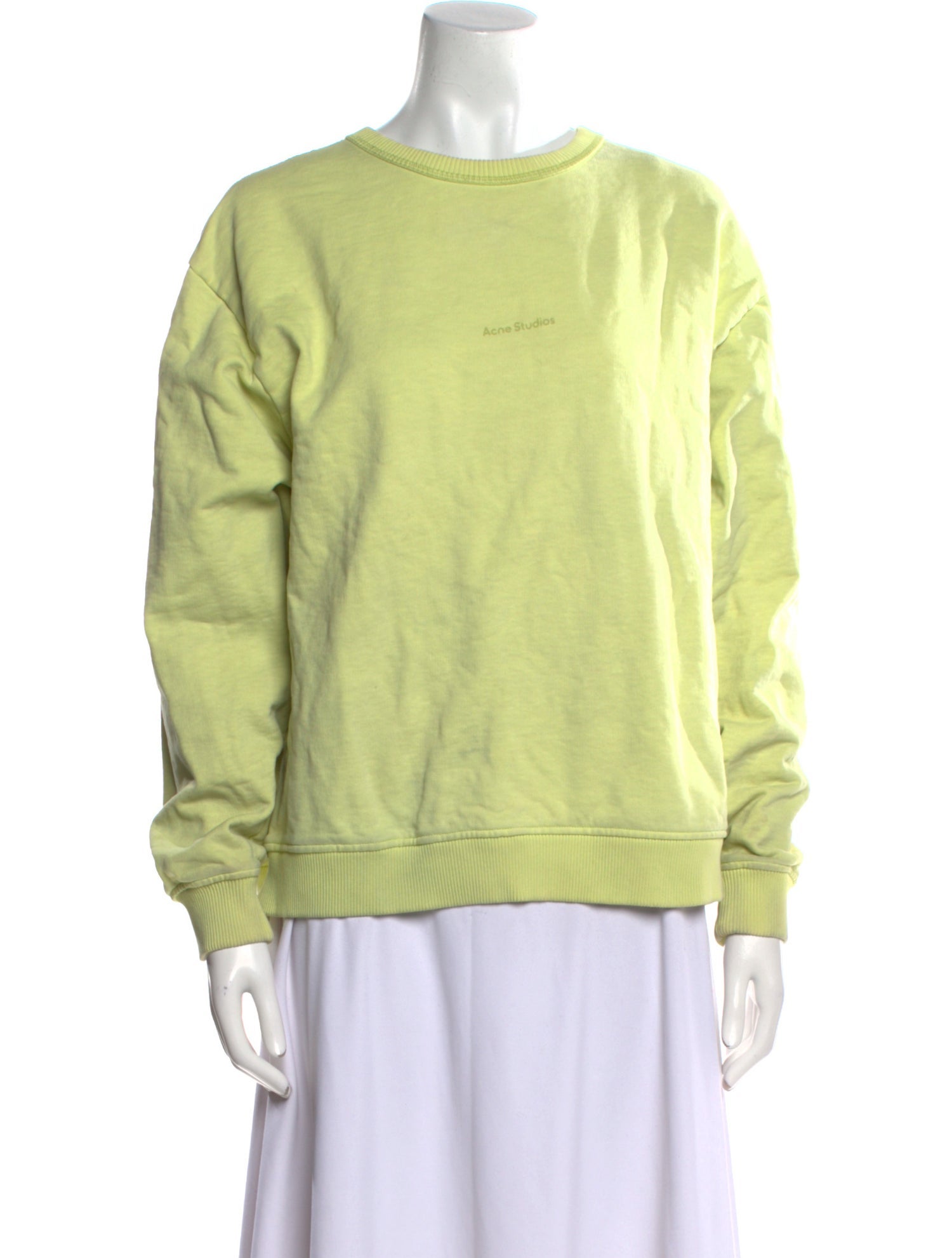 Acne Studios Crew Neck Long Sleeve Sweatshirt