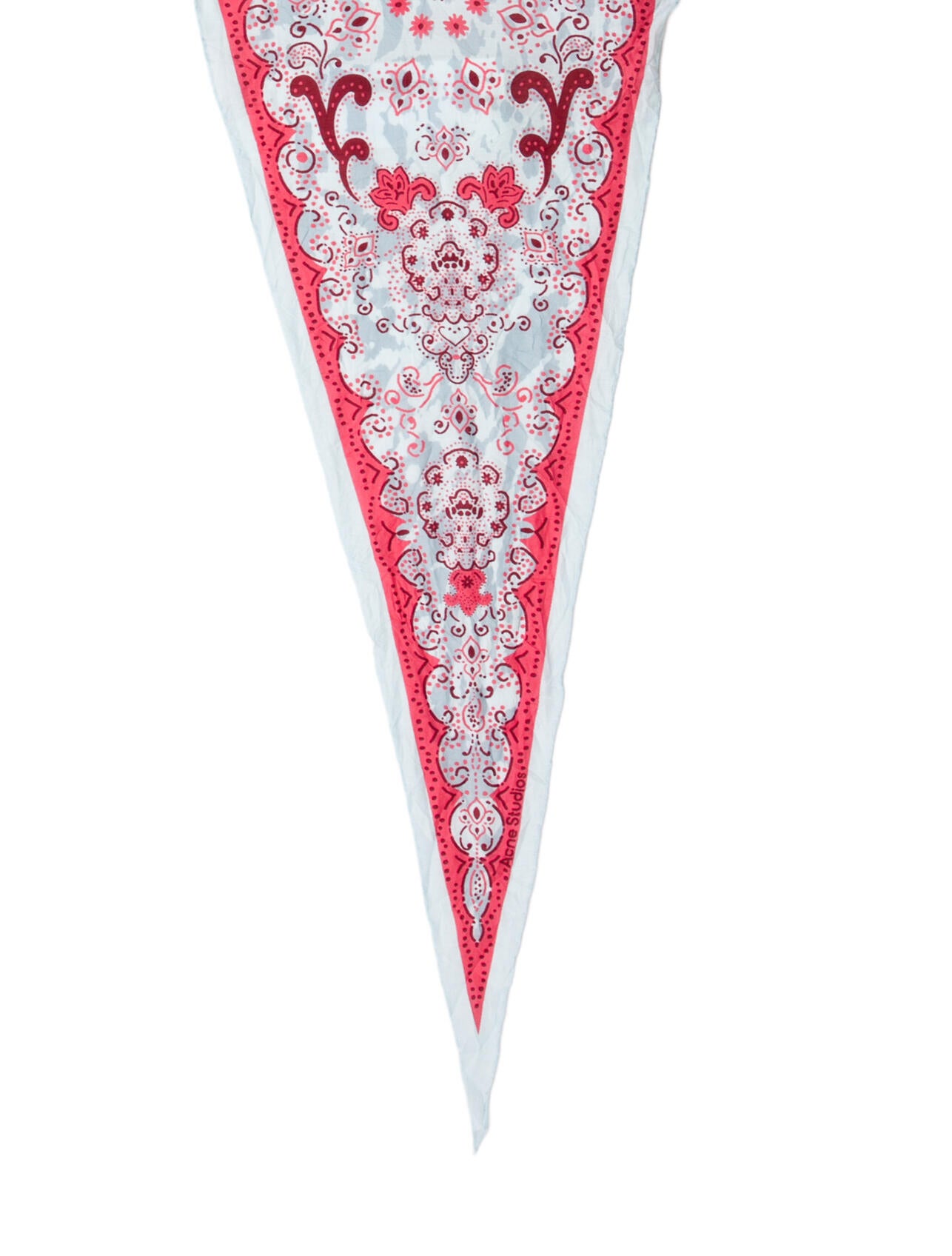 Acne Studios Silk Floral Print Scarf