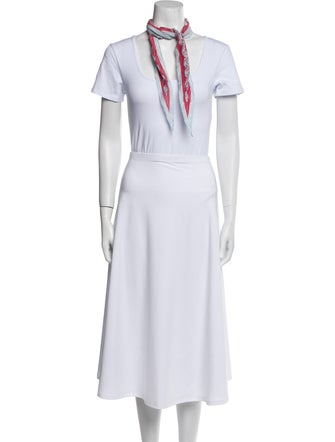 Acne Studios Silk Floral Print Scarf