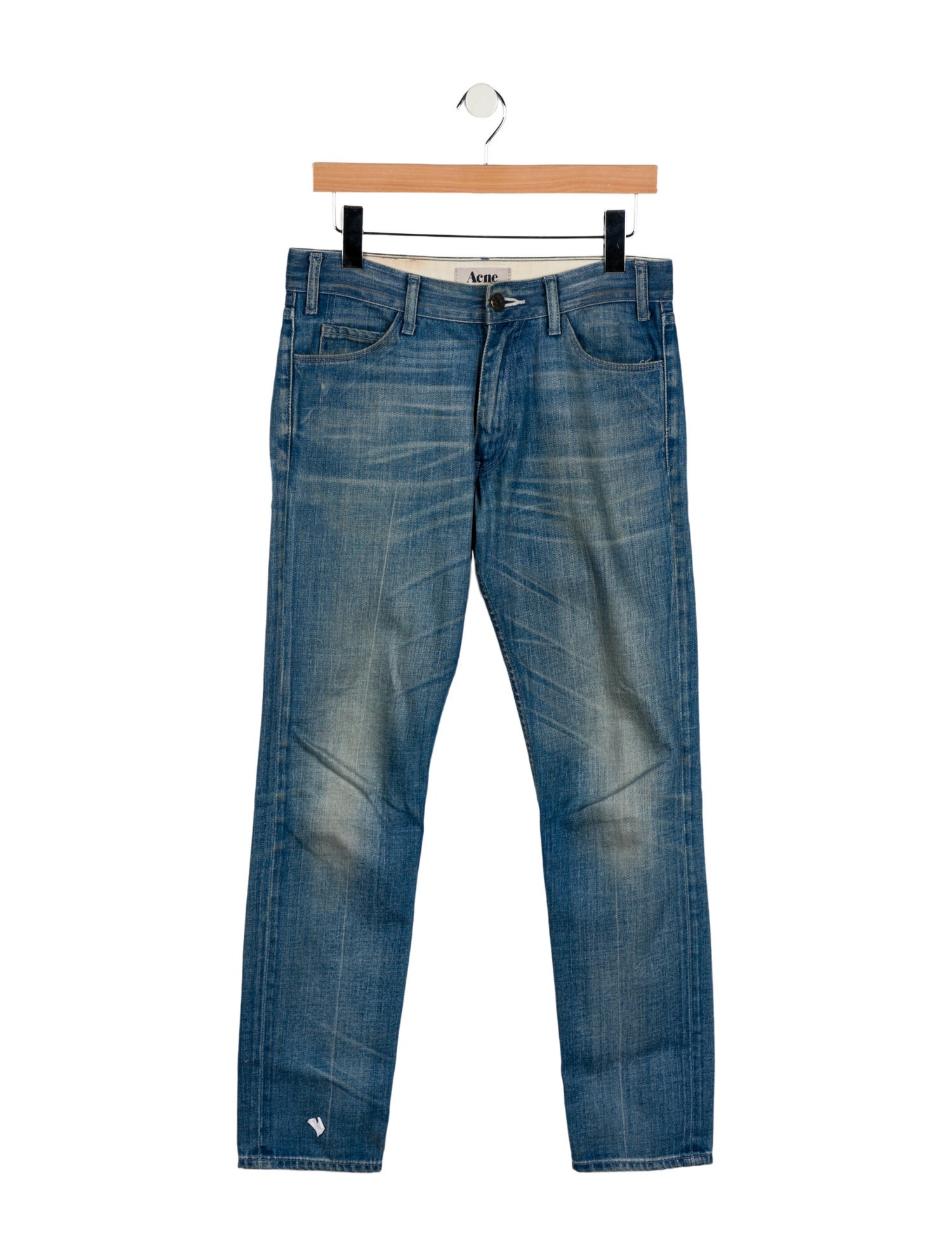 Acne Studios Mid-Rise Straight Leg Jeans