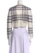Acne Studios Plaid Print V-Neck Sweater