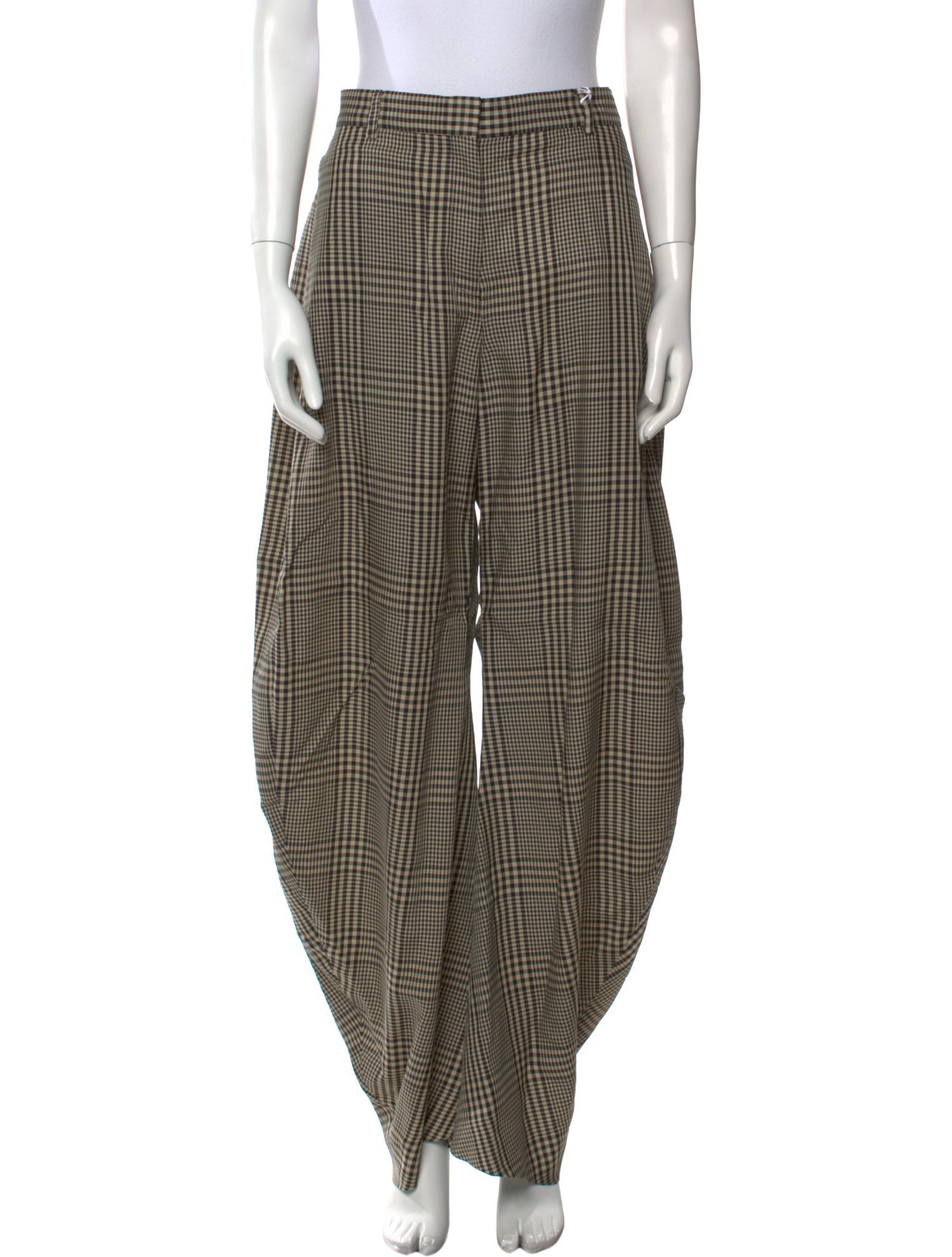 Acne Studios Plaid Print Wide Leg Pants w/ Tags