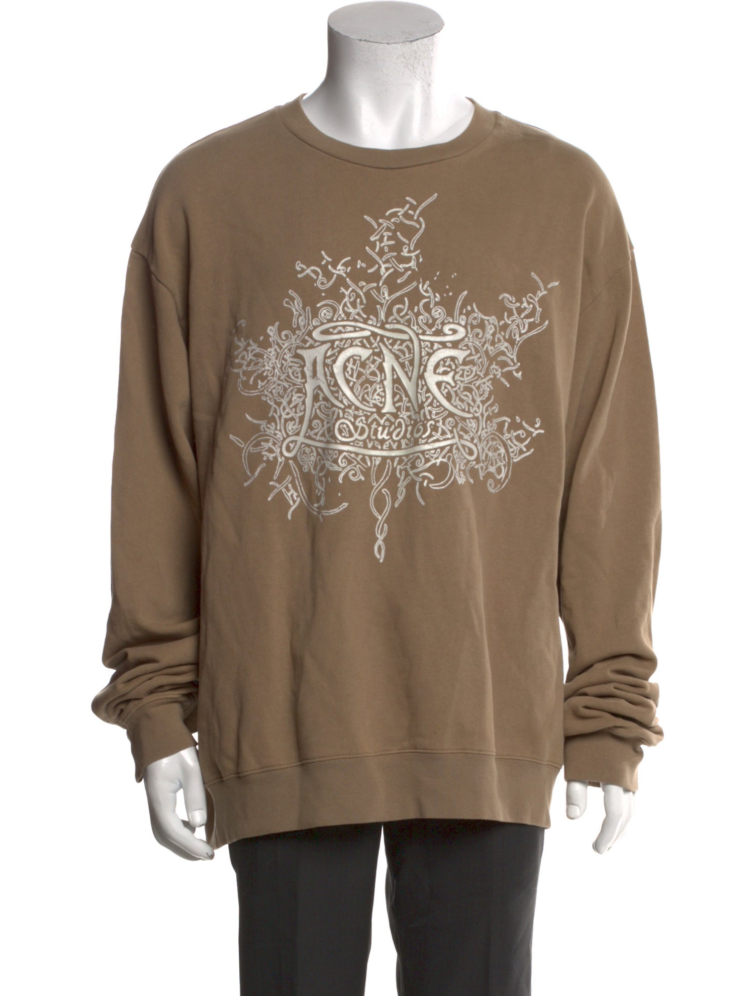 Acne Studios Graphic Print Crew Neck Pullover