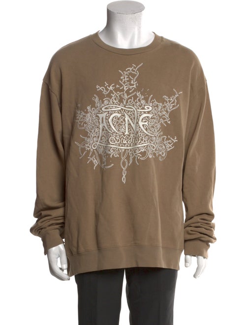 Acne Studios Graphic Print Crew Neck Pullover