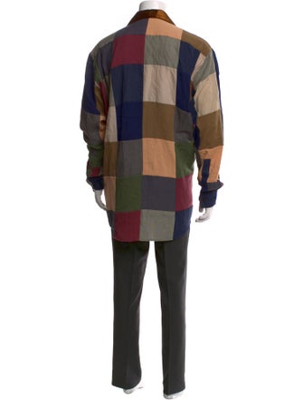 Acne Studios Plaid Print Long Sleeve Dress Shirt