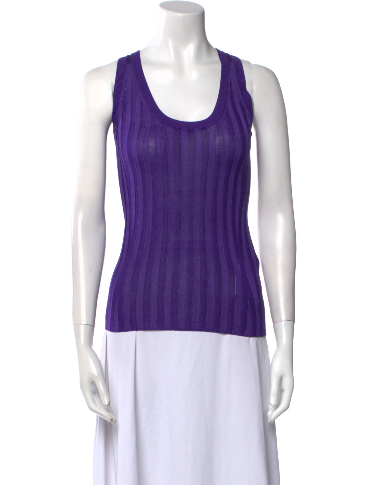 Acne Studios Striped Scoop Neck Top