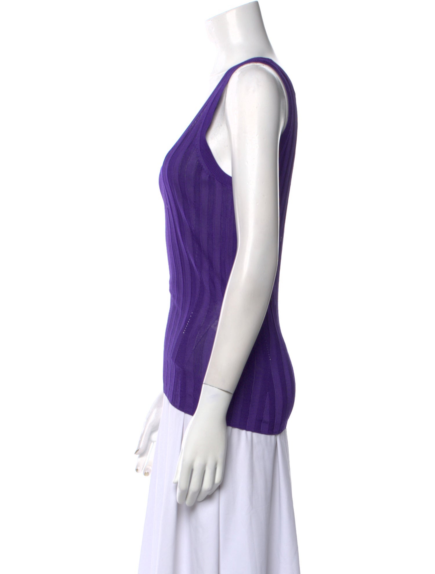 Acne Studios Striped Scoop Neck Top