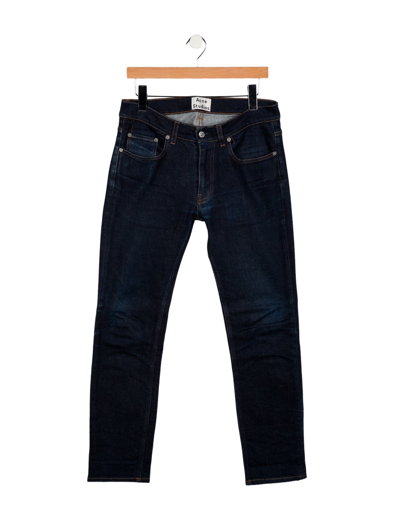 Acne Studios Mid-Rise Straight Leg Jeans