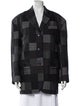 Acne Studios Plaid Print Blazer
