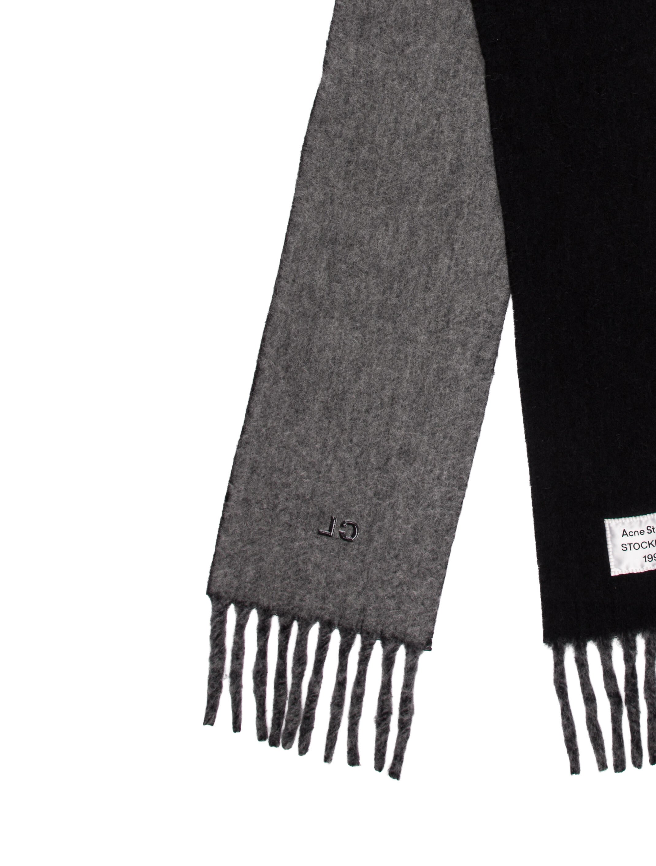 Acne Studios Cashmere Paisley Print Scarf